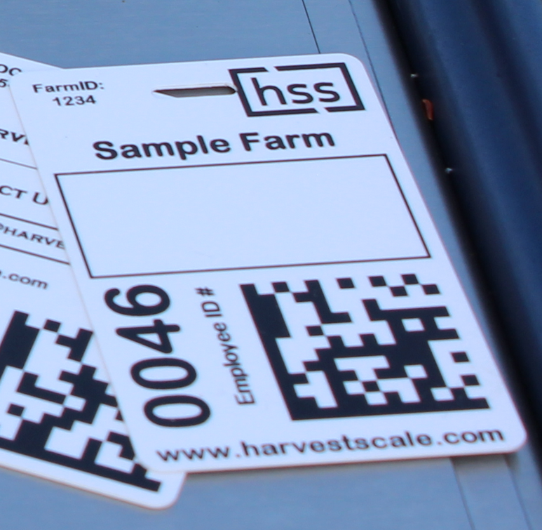 [HSS-785-0136-FW] Printed Picker Badges - 100 Pack (Front Only, White)
