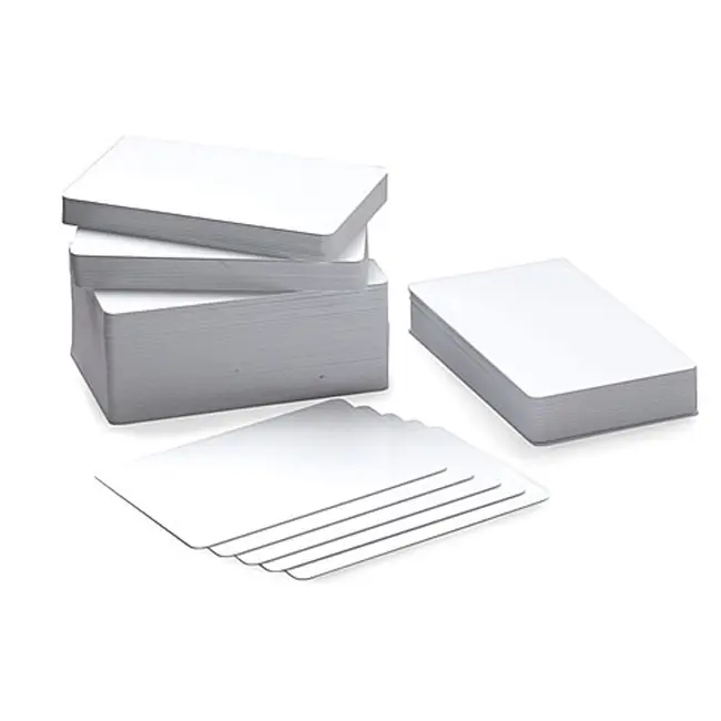 [HSS-790-0349-W] Badge Card Stock CR80 - 500 Pack (White)
